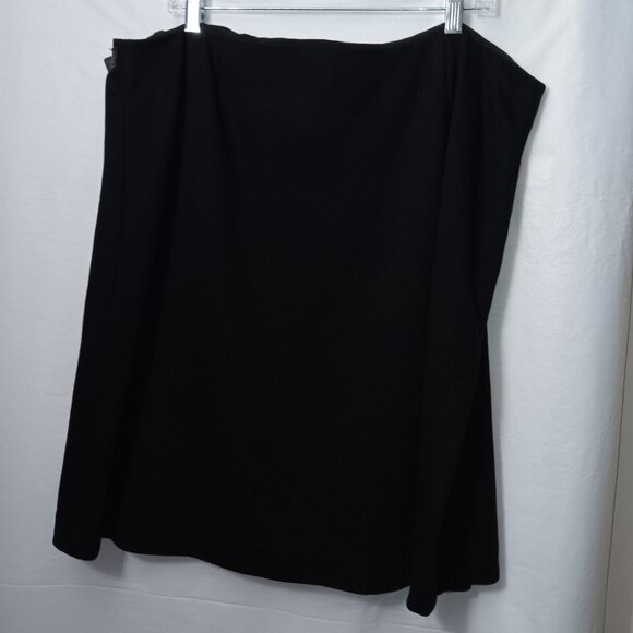 LAUREN RALPH LAUREN LEATHER TRIM WRAP SKIRT - Picture 10 of 11